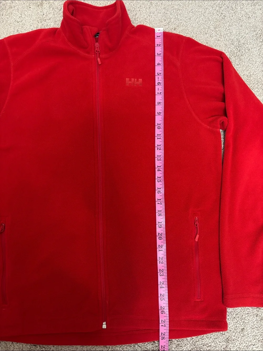 Helly Hansen Daybreaker Red Men's Full-Zip Fleece Jacket L Large